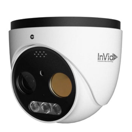 PAR-P5TXIR4TH3 InVid Tech Paramont Series 4mm 30FPS @ 5MP Outdoor IR Day/Night WDR Turret IP Security Camera 12VDC/PoE