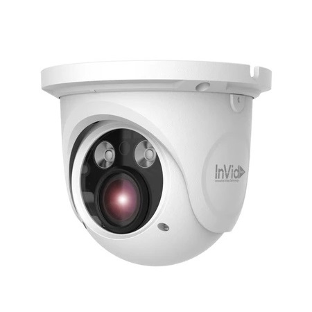 PAR-P5TXIRA3312F InVid Tech 3.3-12mm Motorized 30FPS @ 5MP Outdoor IR Day/Night WDR Turret IP Security Camera 12VDC/PoE