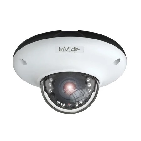 PAR-P5UFO28F InVid Tech 2.8mm 30FPS @ 5MP Indoor IR Day/Night WDR Dome IP Security Camera 12VDC/PoE