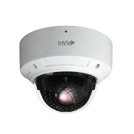 PAR-P8DRIRA3312 InVid Tech 3.3-12mm Motorized 30FPS @ 8MP Outdoor IR Day/Night WDR Dome IP Security Camera 12VDC/PoE