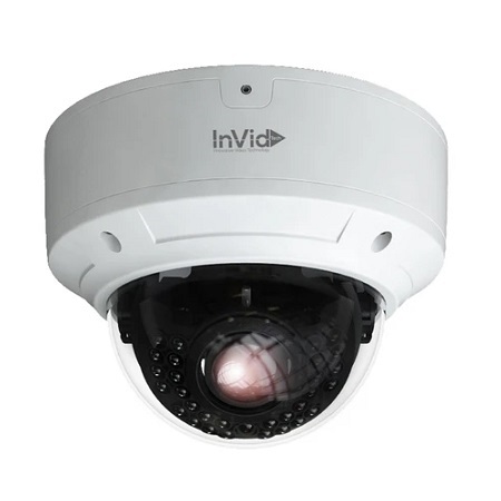 PAR-P8DRIRA3312F InVid Tech 3.3-12mm Motorized 30FPS @ 8MP Outdoor IR Day/Night WDR Dome IP Security Camera 12VDC/PoE