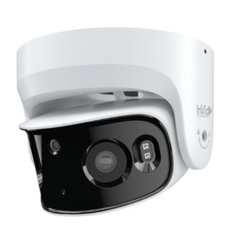 PAR-P8PAN180NH-WL InVid Tech Paramont Series 3.5mm 20FPS @ 8MP Outdoor IR Day/Night DWDR Panoramic IP Security Camera 12VDC/PoE