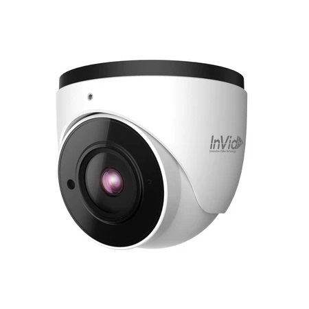 PAR-P8TXIR28-LC InVid Tech 2.8mm 20FPS @ 8MP Outdoor IR Day/Night WDR Turret IP Security Camera 12VDC/PoE