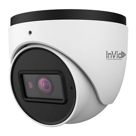 PAR-P8TXIR-LC2 InVid Tech 2.8mm 20FPS @ 8MP Outdoor IR Day/Night WDR Turret IP Security Camera 12VDC/PoE