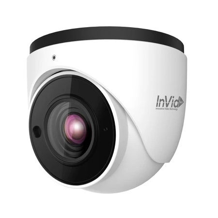 PAR-P8TXIR28F InVid Tech 2.8mm 30FPS @ 8MP Outdoor IR Day/Night WDR Turret IP Security Camera 12VDC/PoE