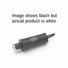 Show product details for PB-2020-72-W GRI 3/8" Diameter Closed Push Button Plunger with 72" Lead - White
