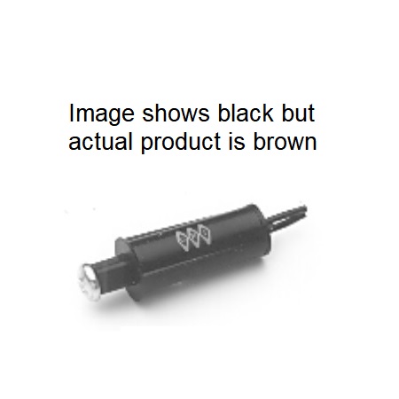 PB-2020-B GRI 3/8" Diameter Closed Push Button Plunger - Brown - MIN QTY 10