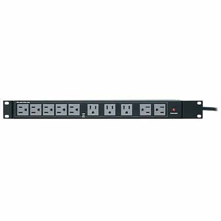 PD-2015R-NS Middle Atlantic 20 Outlet, Single 15 Amp Circuit, Multimount Power Distribution Black Powdercoat Finish