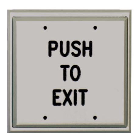 Alarm Controls Vandal Resistant Double Gang Push Plates
