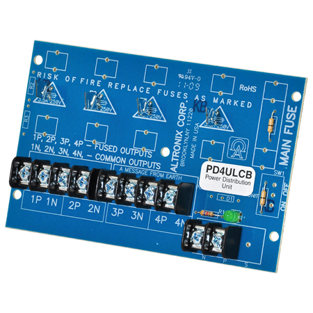 PD4ULCB Altronix 4 Output Power Distribution Module - PTC Output