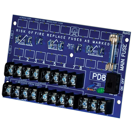 PD8CB Altronix 8 Output Power Distribution Module - PTC Output