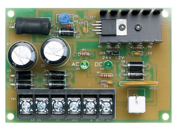 PG-1224-3 Linear 12/24 VDC 2.5A Access Control power supply mounts inside HubMax- Transformer required (24VAC 40VA)