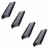 PHCM-1-4-P4 Middle Atlantic 1 Space (1 3/4 Inch) Plastic Finger Horizontal Cable Manager, 4 Inch Deep, 4 Pack