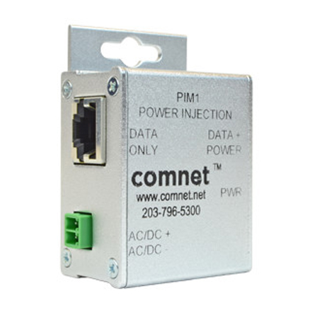 PIM1 Comnet Passive Power Over Ethernet Industrial Midspan Injector