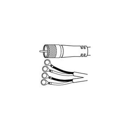 Vanco RG59AU Co-Phase Cables, PL259 Connector to 2 Sets of 3/8