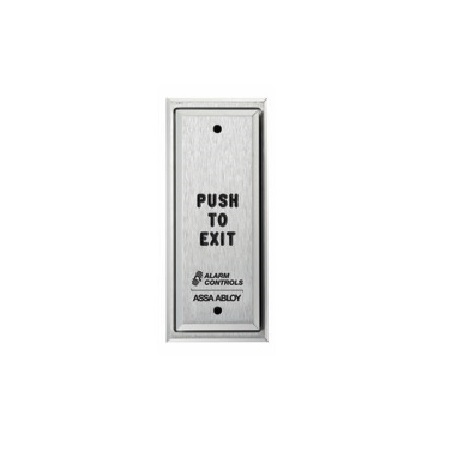 PN1-111 Alarm Controls SPDT Momentary Contacts Push to Exit Switch - Aluminum