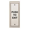 Show product details for PN2-111 Alarm Controls DPDT Momentary Contacts Push to Exit Switch - Aluminum with Black Fill