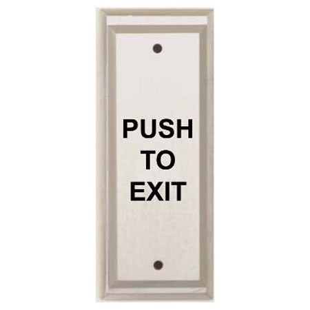 PN5-152 Alarm Controls Pneumatic Time Delay Emergency Door Release Switch - Aluminum with Red Fill