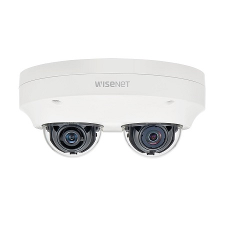 PNM-7002VD Hanwha Techwin 2.4mm 60FPS @ 4MP Outdoor Day/Night WDR Dome IP Security Camera PoE