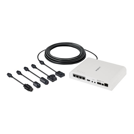PNM-9000QB Hanwha Techwin 30FPS @ 2MP Indoor Day/Night WDR Remote Head IP Security Camera 12VDC/POE - No Lens