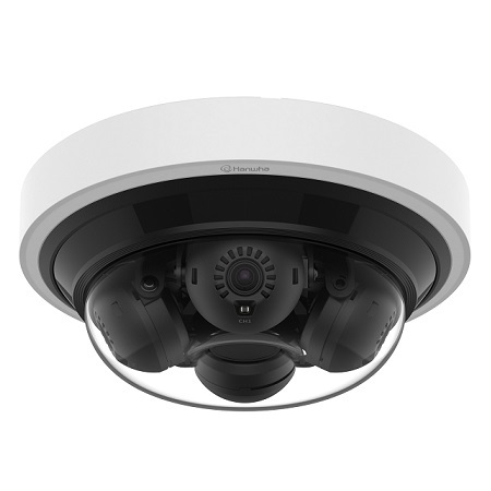 PNM-C16013RVQ Hanwha Techwin 4 x 3.19mm 15 FPS @ 4MP Indoor/Outdoor IR Day/Night WDR Multi-directional Dome IP Security Camera PoE