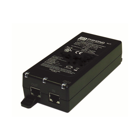 POE21U-1AF Phihong 19.6W Single Port Power over Ethernet Midspan IEEE802.3af Compliant Power Injector