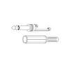 Show product details for PP10R Vanco Connector 1/4 M2C Plug Solder Cable Mount Red