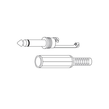 PP11BX Vanco Connector 1/4 ST(3C) Plug Solder Cable Mount