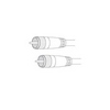 Show product details for PP12TX Vanco Cable RG58A Single Phase PL259/PL259 12 ft