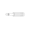 Show product details for PP12 Vanco Connector 1/4 In ST(3C) Plug Solder Cable Mount