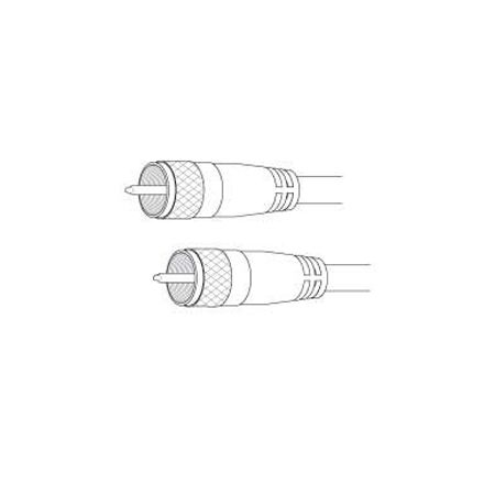 Vanco RG58AU Single Phase Cables, PL259 Connector to PL259 Connector