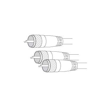PPP12X Vanco Cable RG59A Co-Phase PL259/2-PL259 12ft