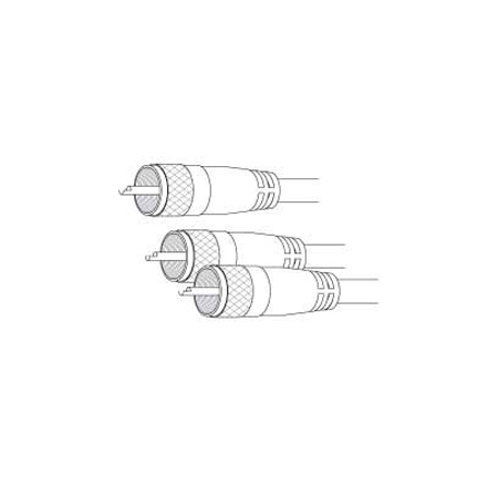 PPP18X Vanco Cable RG59A Co-Phase PL259/2-PL259 18ft