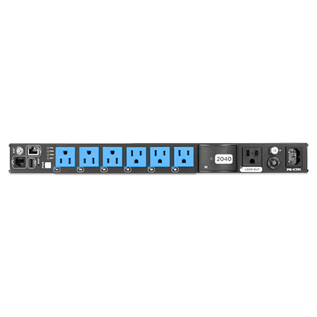 PR-V7PI Big Dog Power 6 Smart Outlets + 1 Loop Outlet Intelligent Vertical Rack Mounted Power Distribution Unit with Surge Protection