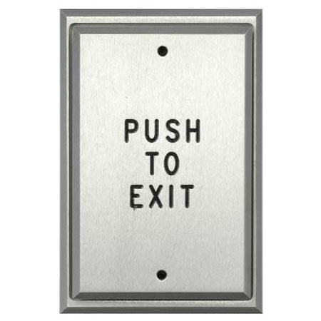 Alarm Controls Push Plates