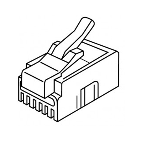 PT-106115 Platinum Tools RJ-11 (6P4C) Round-Stranded - 500 Pack
