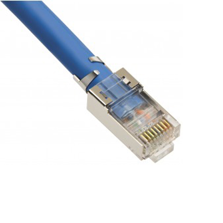 PT-106190-100 Platinum Tools RJ45 Cat6A 10 Gig Shielded Connector - w/Liner - 100 Pack