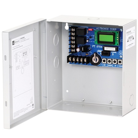 PT2724E Altronix Timer 365 Day 24 Hour Annual Event 2 Channel LCD Display Battery Charger BC100 Enclosure
