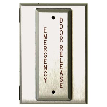 PT1-111 Alarm Controls T-Style SPDT Momentary Action Push to Exit Switch - Aluminum with Black Fill