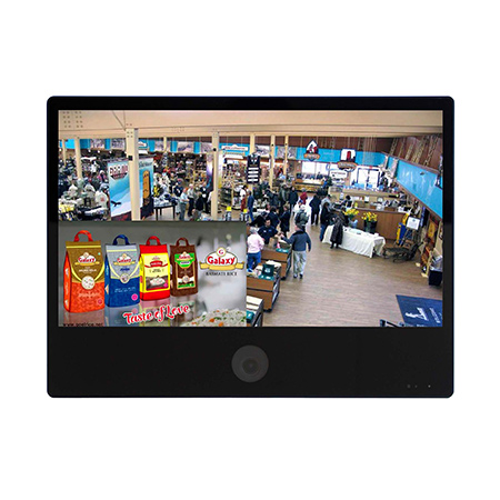 Public View Monitor 23.6" 1080p LED with Built-in Speakers and 2.7~12mm Varofical 1080p Security Camera