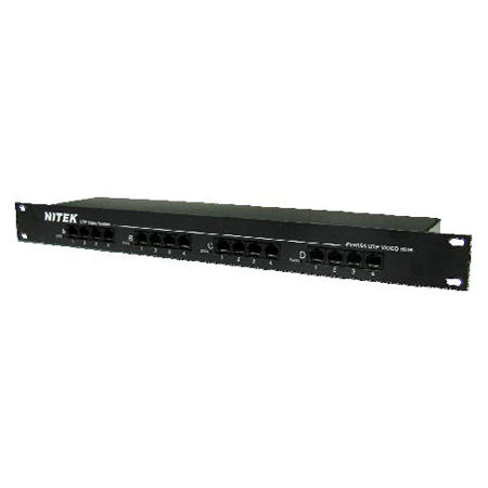 PVR164 Nitek 16 Port UTP Headend Receiver w/ Power & Data Insertion