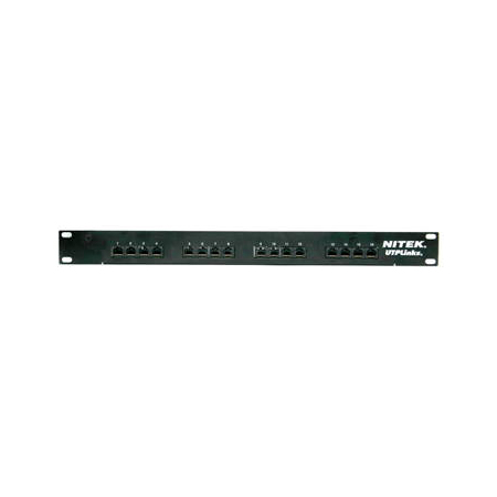 PVX164 Nitek 16 Port UTP Mid Span Power & Data Inserter Unit
