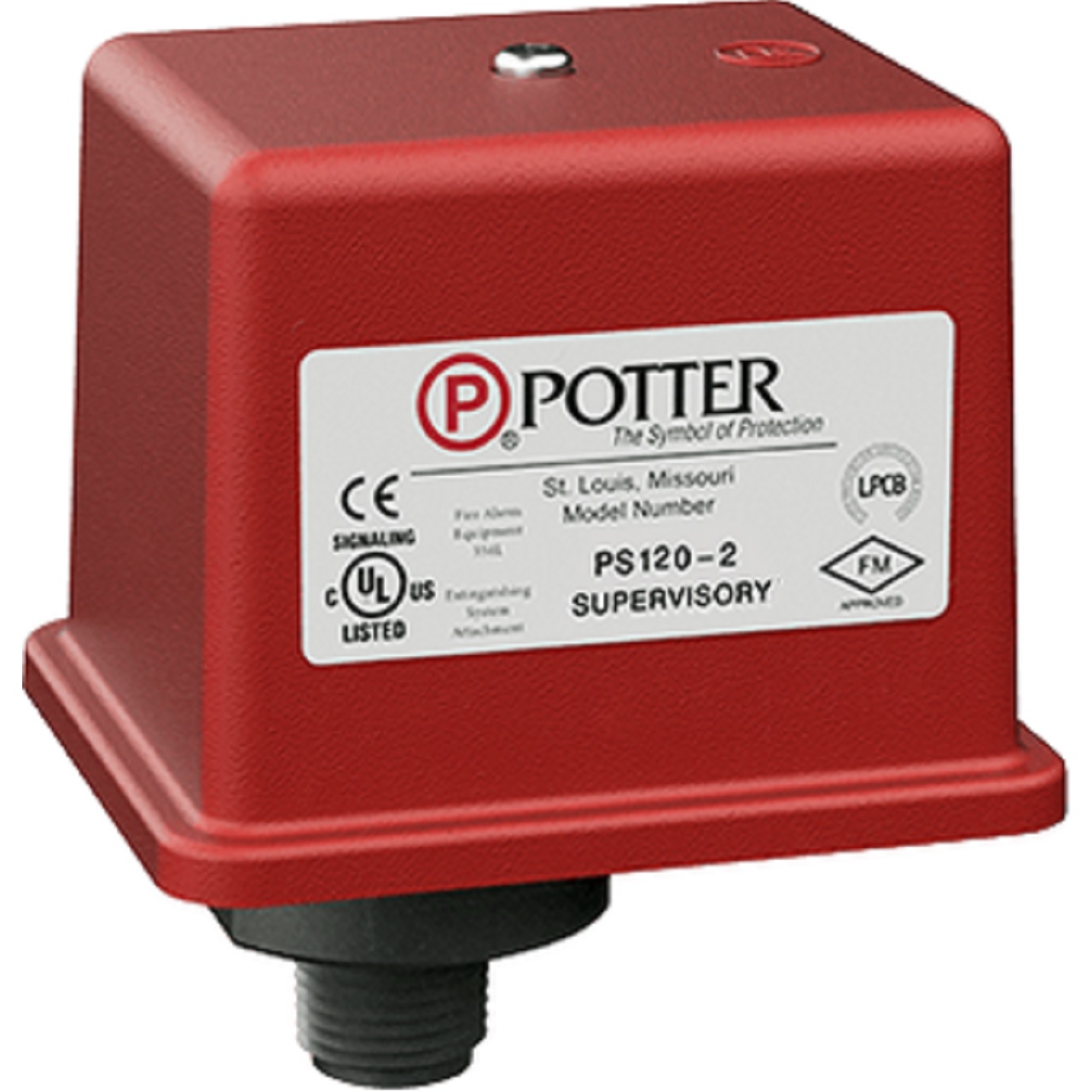 1341203 Potter PS120-1 SPDT Supervisory Pressure Switch for Excess Pressure Systems