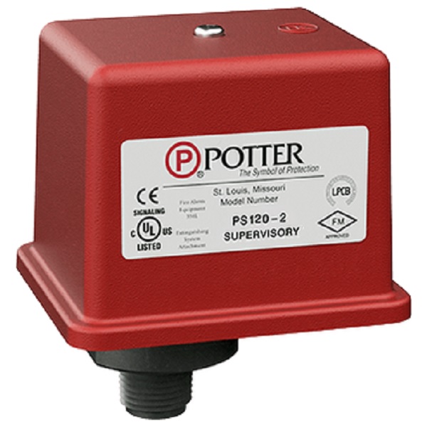 1341203 Potter PS120-1 SPDT Supervisory Pressure Switch for Excess Pressure Systems