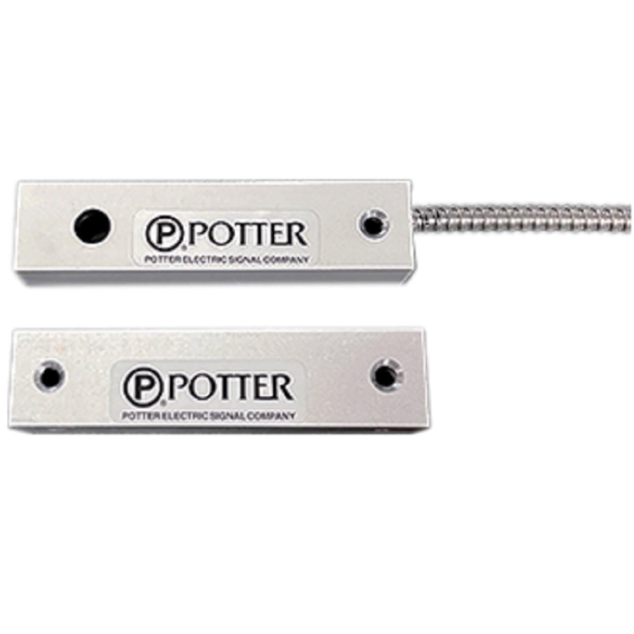 2020355 Potter HSC-M 1/4" Gap High Security Triple-biased Contact Switch with 18" Stainless Steel Armored Cable
