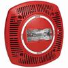 Show product details for 4890222 Potter SPKSTR-24CLPPR Low Profile Ceiling Mount Speaker Strobe Plain - Red