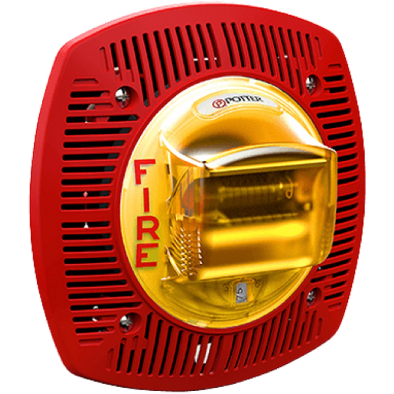 4890296 Potter CSPKSTR-24RRP-WP Weather Proof Red Strobe Speaker - No Label - Red - Non-Returnable