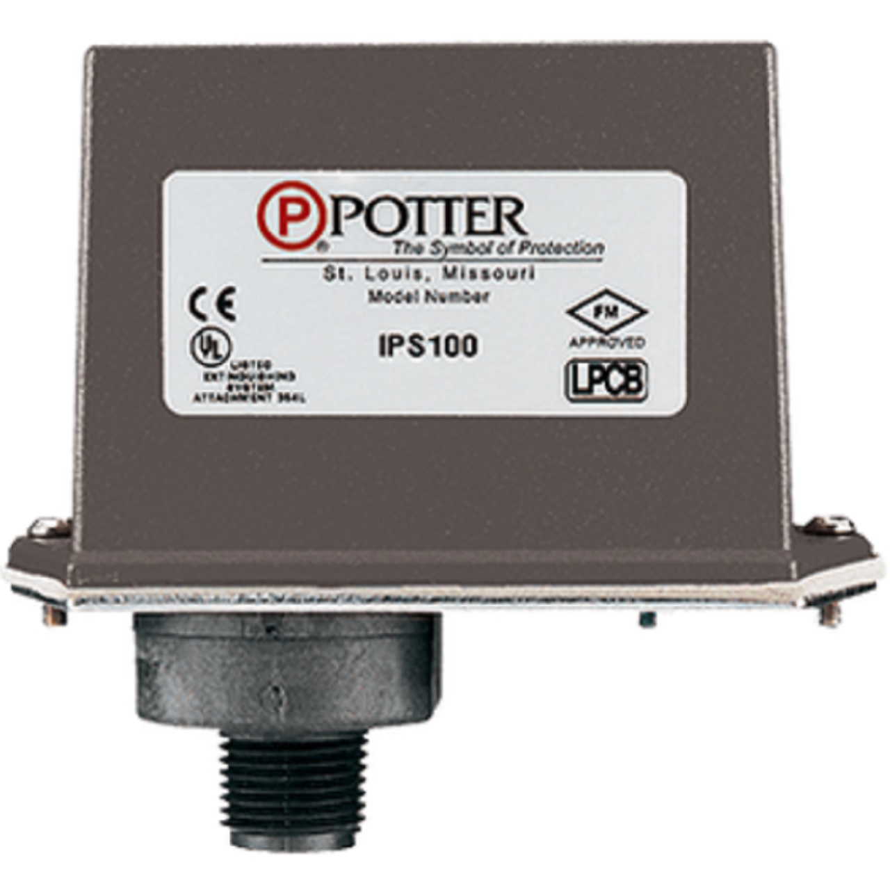 9000101 Potter IPS10-1 Pressure Switch 1 Snap Action SPDT Contact - Nylon 1/2" NPT Male