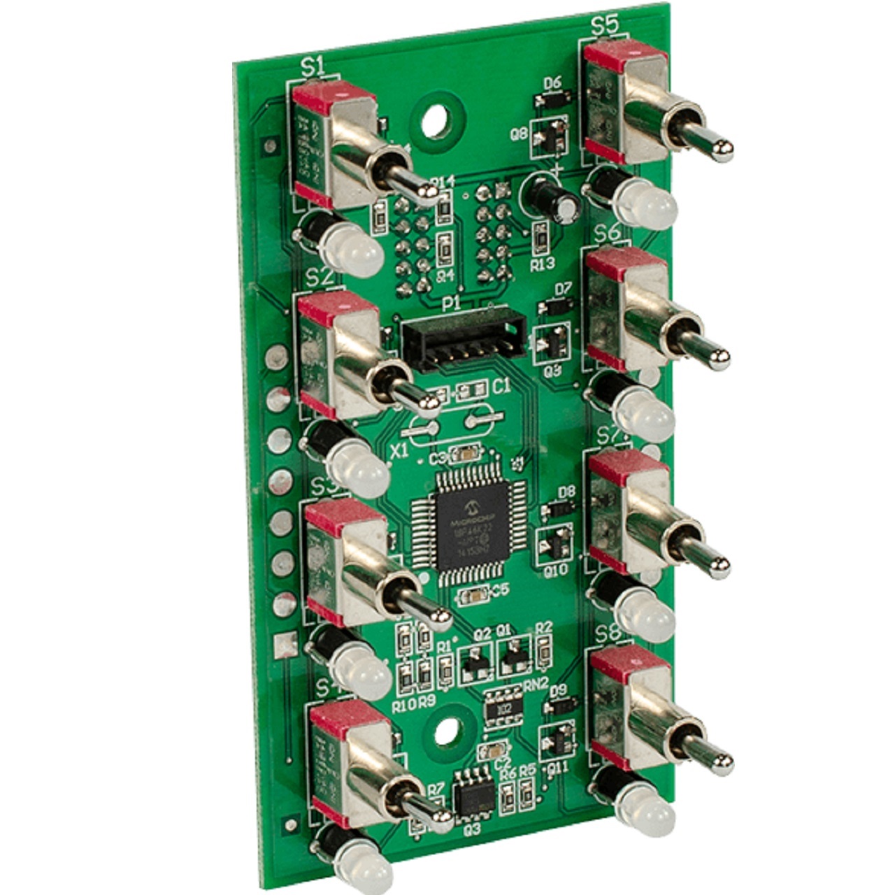 EVX-SL8 Evax by Potter Switch/LED Card 8 Switches w/LEDs