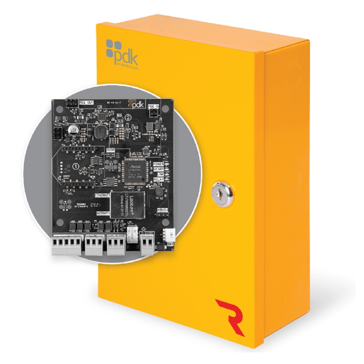 R1 PDK Red One Door Controller Ethernet OSDP Wiegand Battery Monitoring Optional Wireless and PoE++